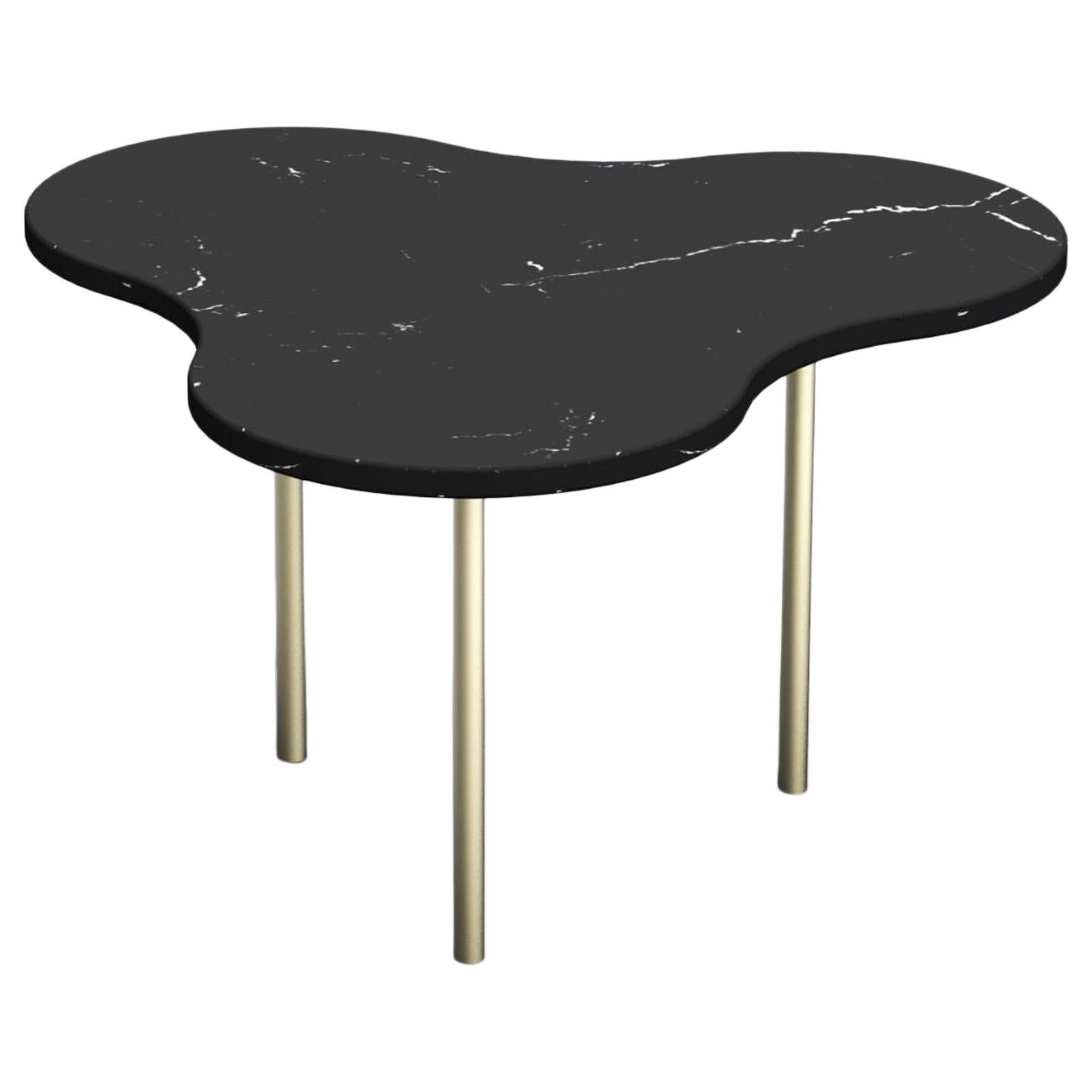 Table basse "Camo" en marbre noir, Sebastian Scherer en vente