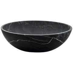 Black marble carved large Ming