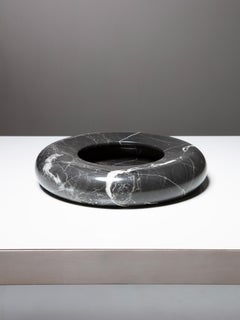 Tafelaufsatz aus schwarzem Marmor von Di Rosa und Giusti für Up&Up, Italien, 1970er Jahre