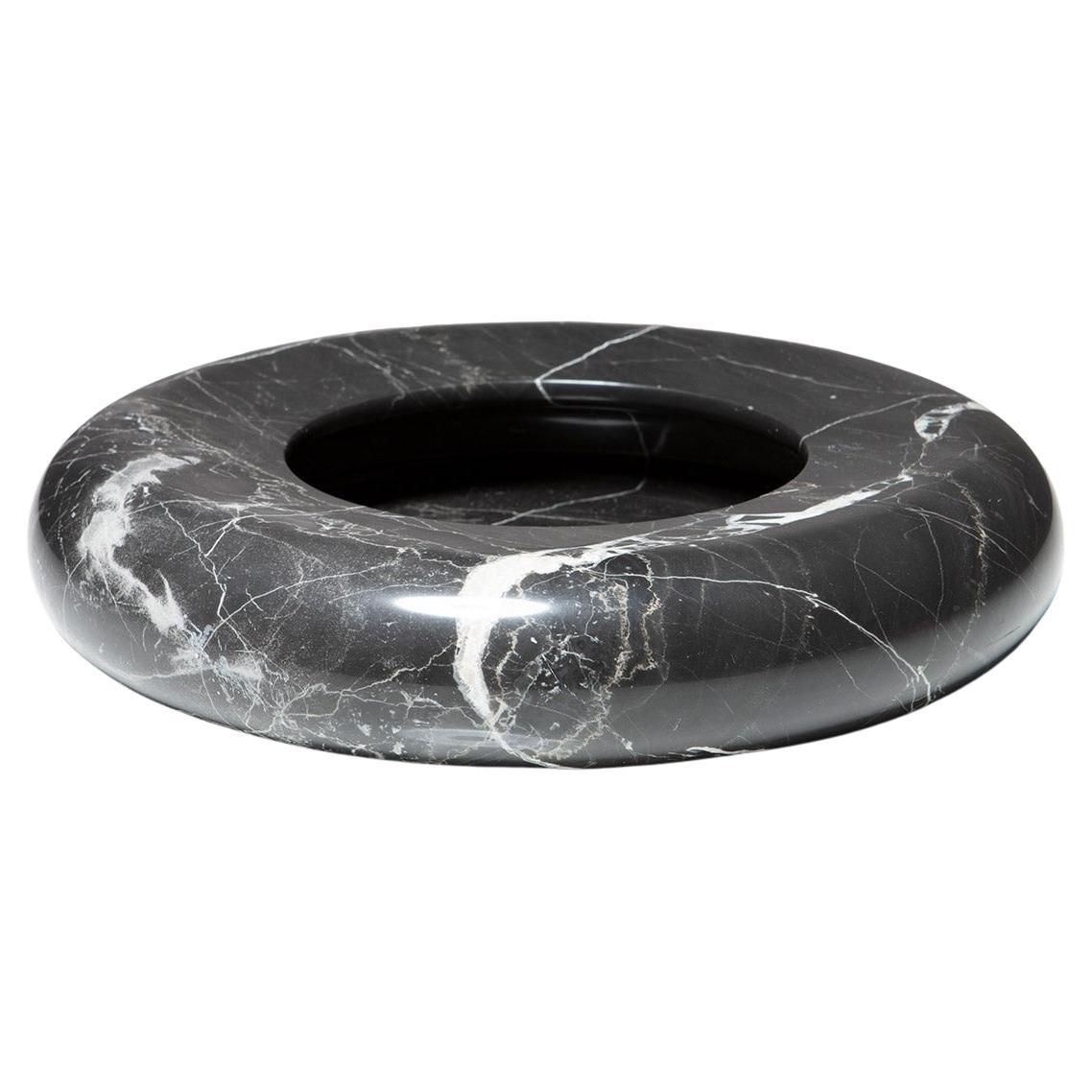 Black Marble Centerpiece by Di Rosa and Giusti for Up&Up, Italy, 1970s