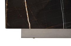Black Marble Cocktail Table Pair