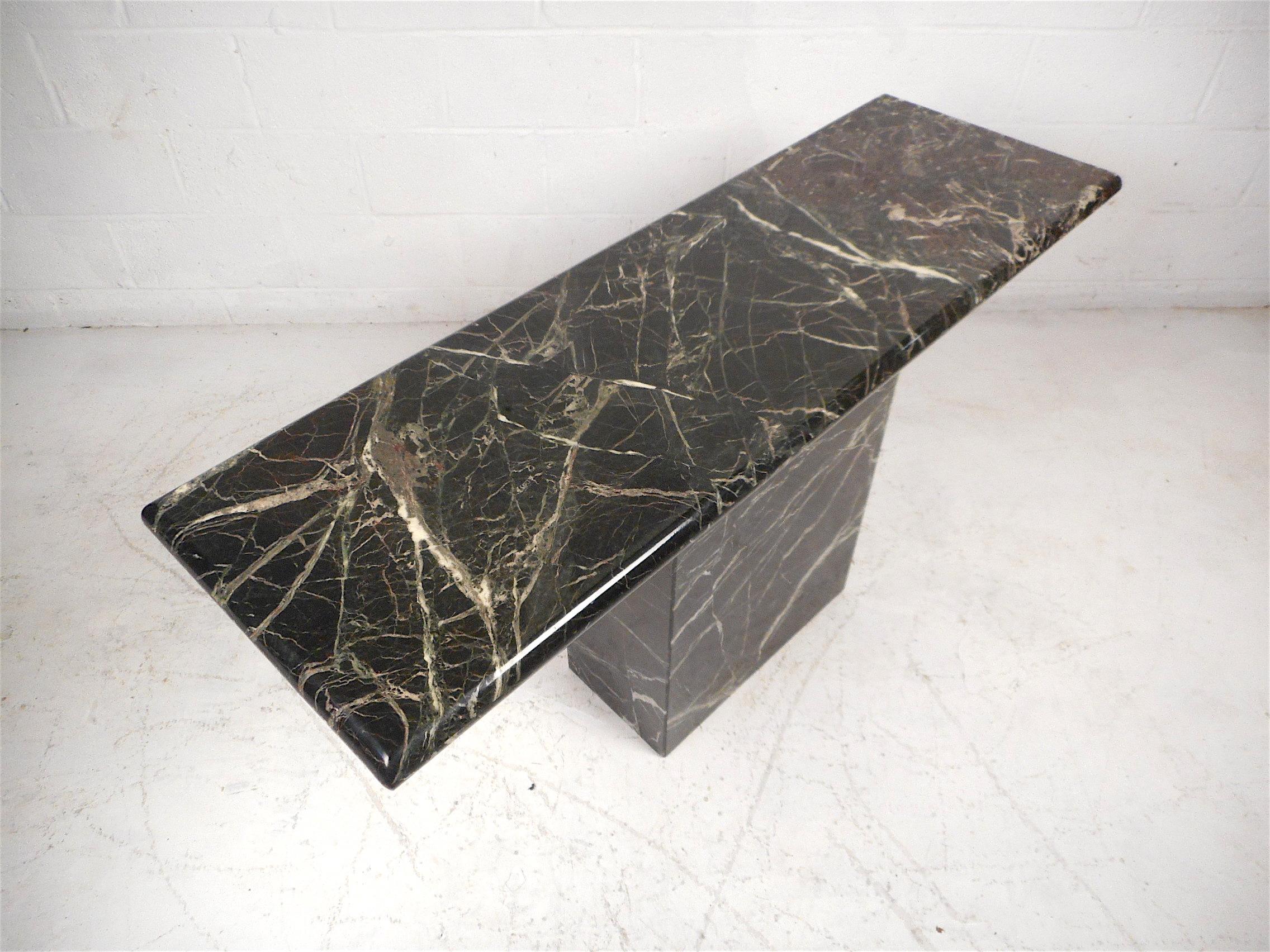 black marble entry table