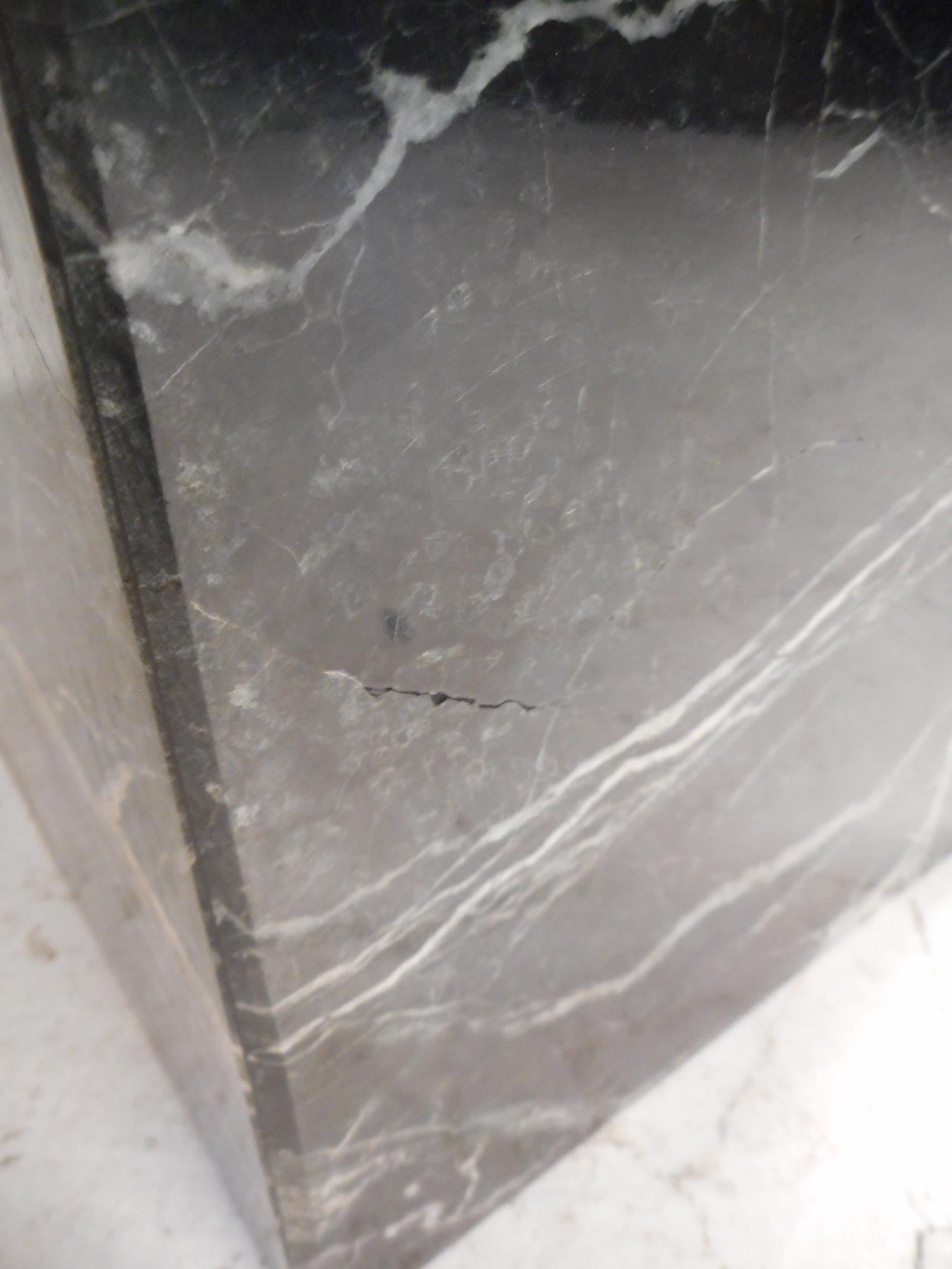 Black Marble Console Table 1