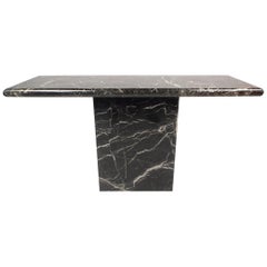 Black Marble Console Table