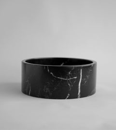 Black Marble Cylinder Bowl
