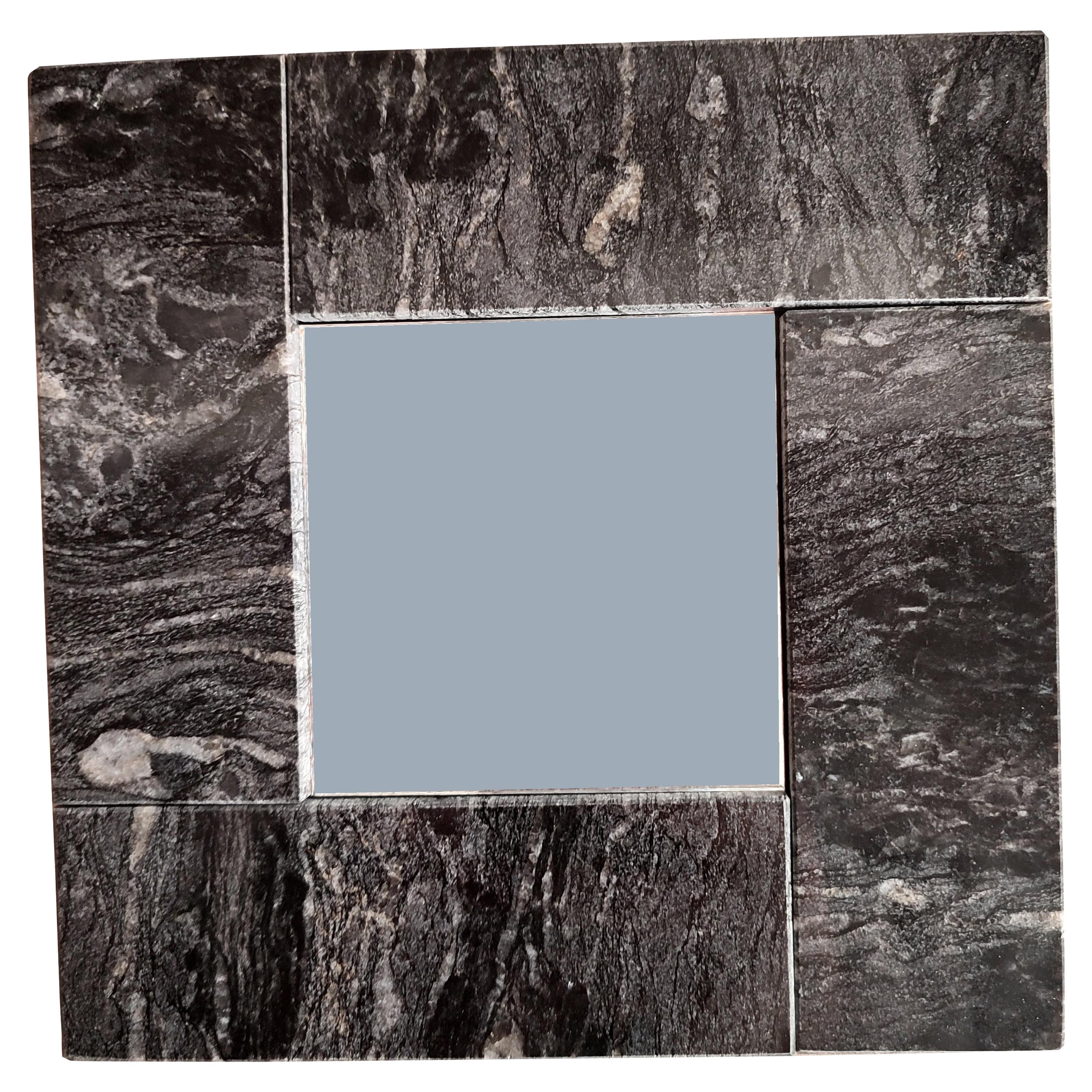 Miroir décoratif en marbre noir Luxe Artisanal Contemporary Design Gift Meddel