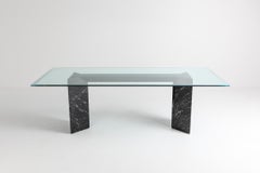 Black Marble Dining Table by Lazzotti for Up&Up