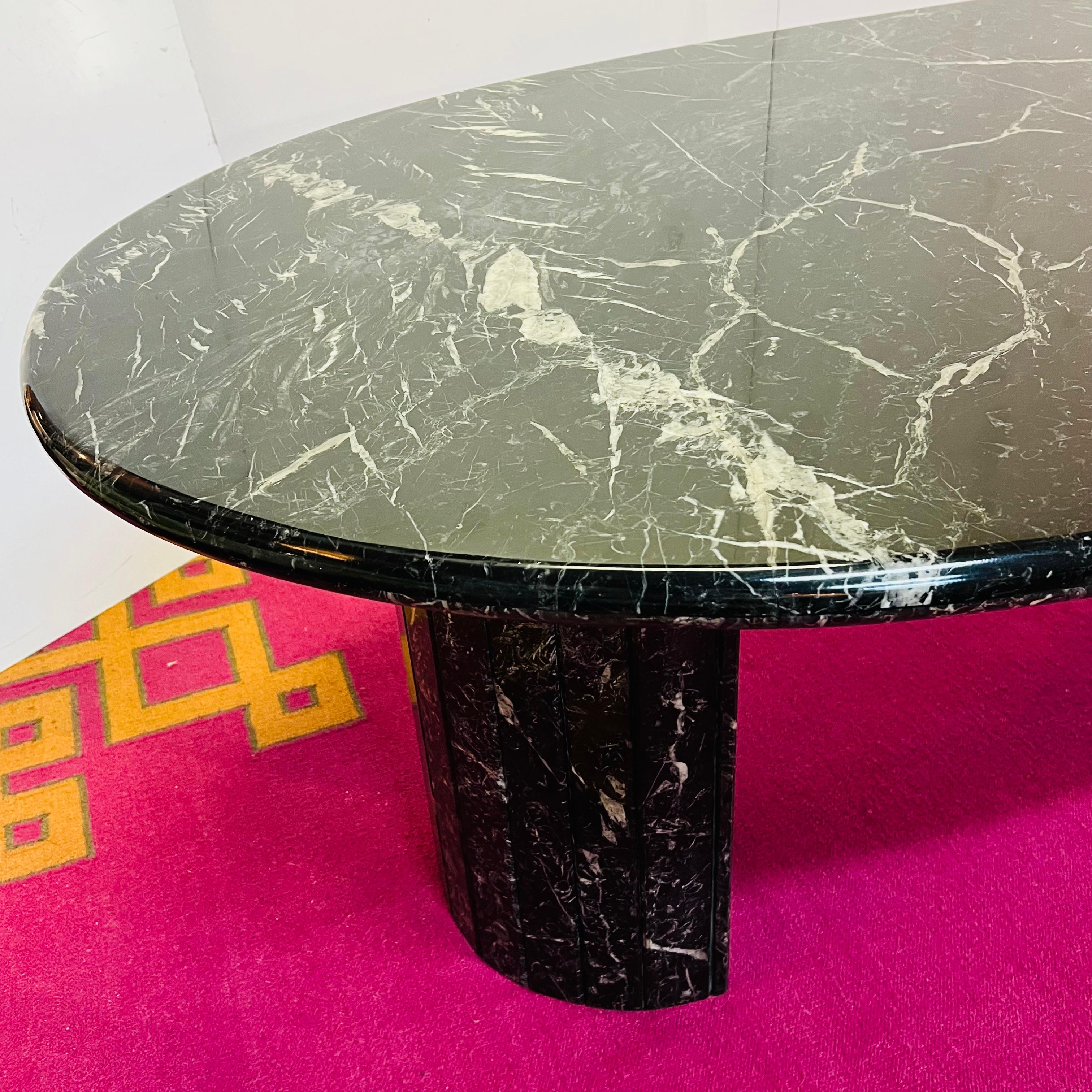 Black Marble Dining Table For Sale 4