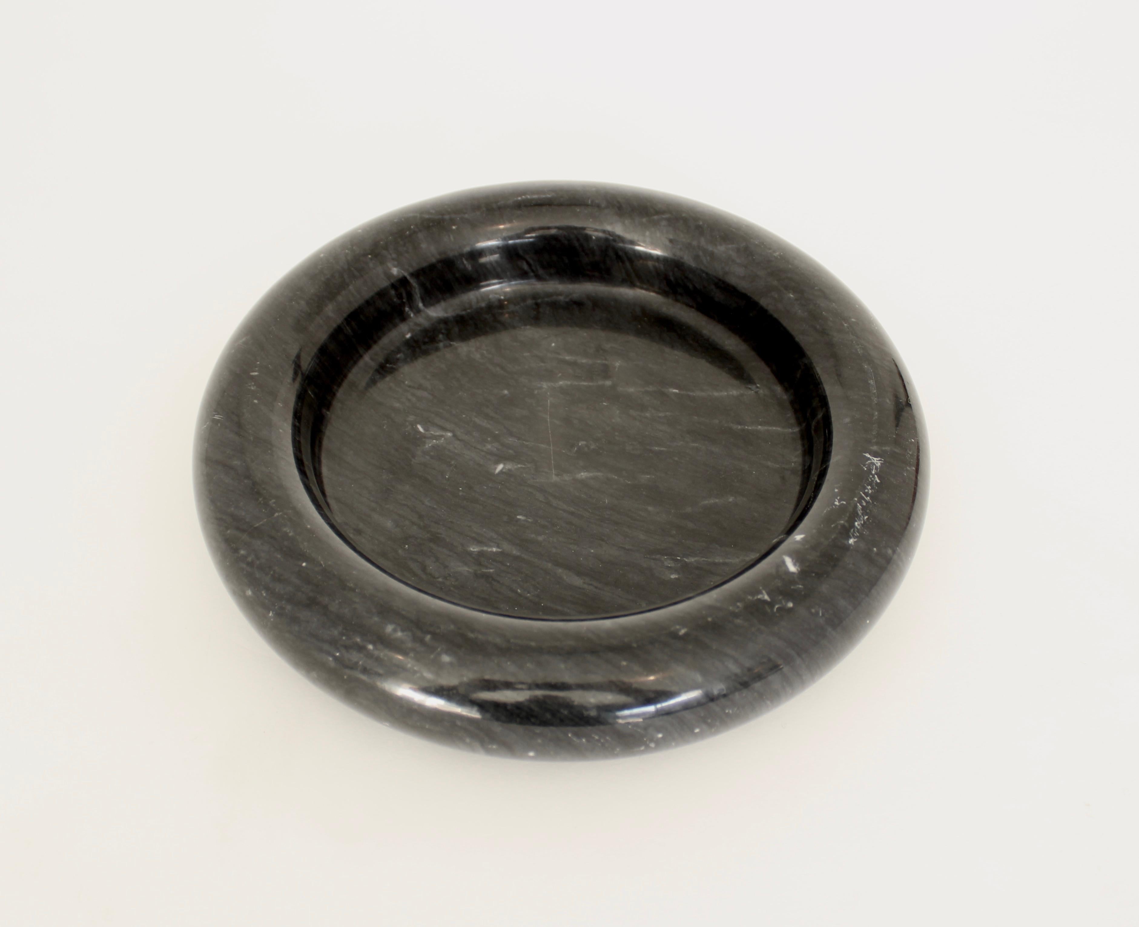 Black Marble Dish or Vide Poche Egidio Di Rosa and Pier Alessandro Giusti Up&Up For Sale 2