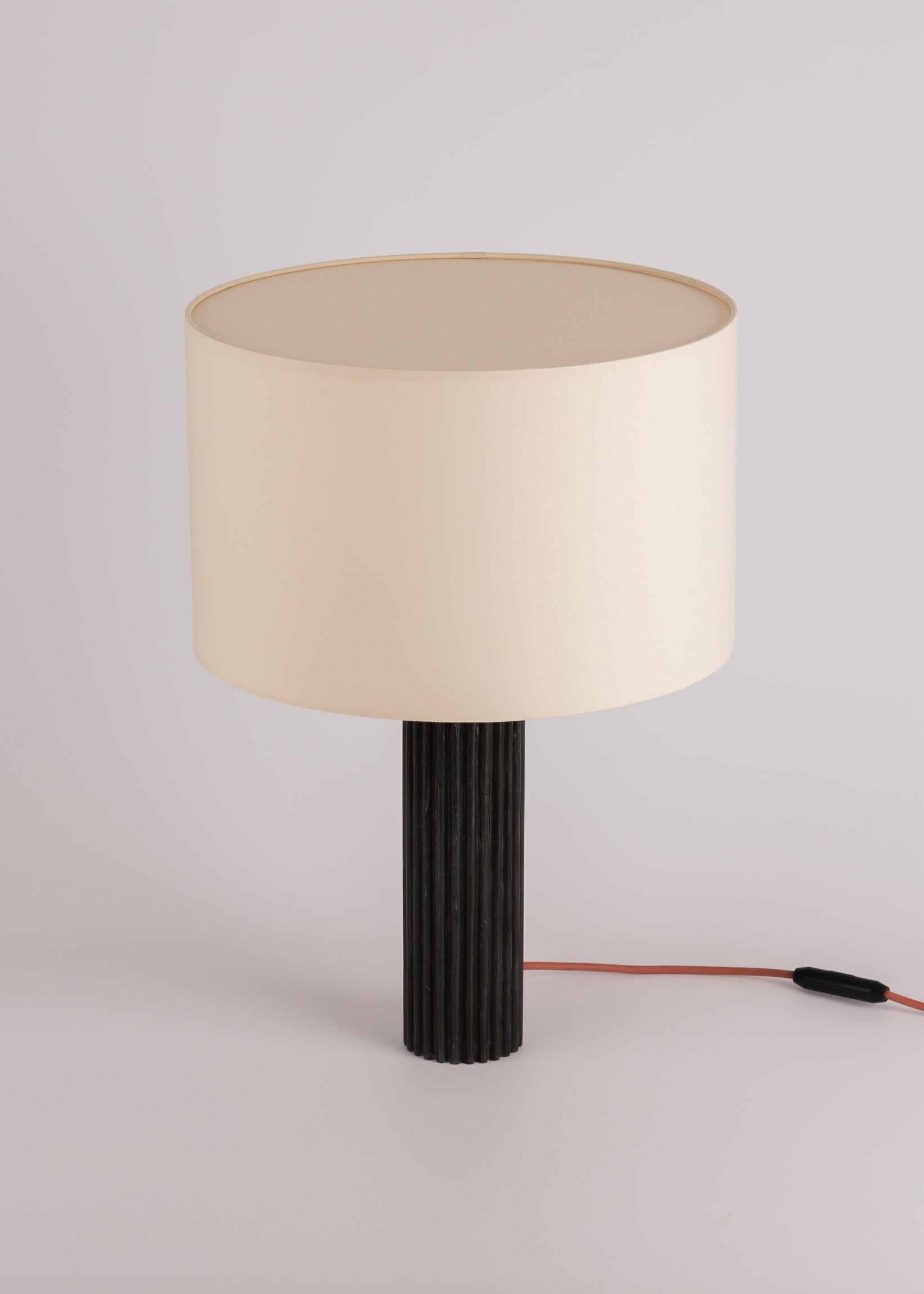Other Black Marble Fluta Table Lamp by Simone & Marcel For Sale