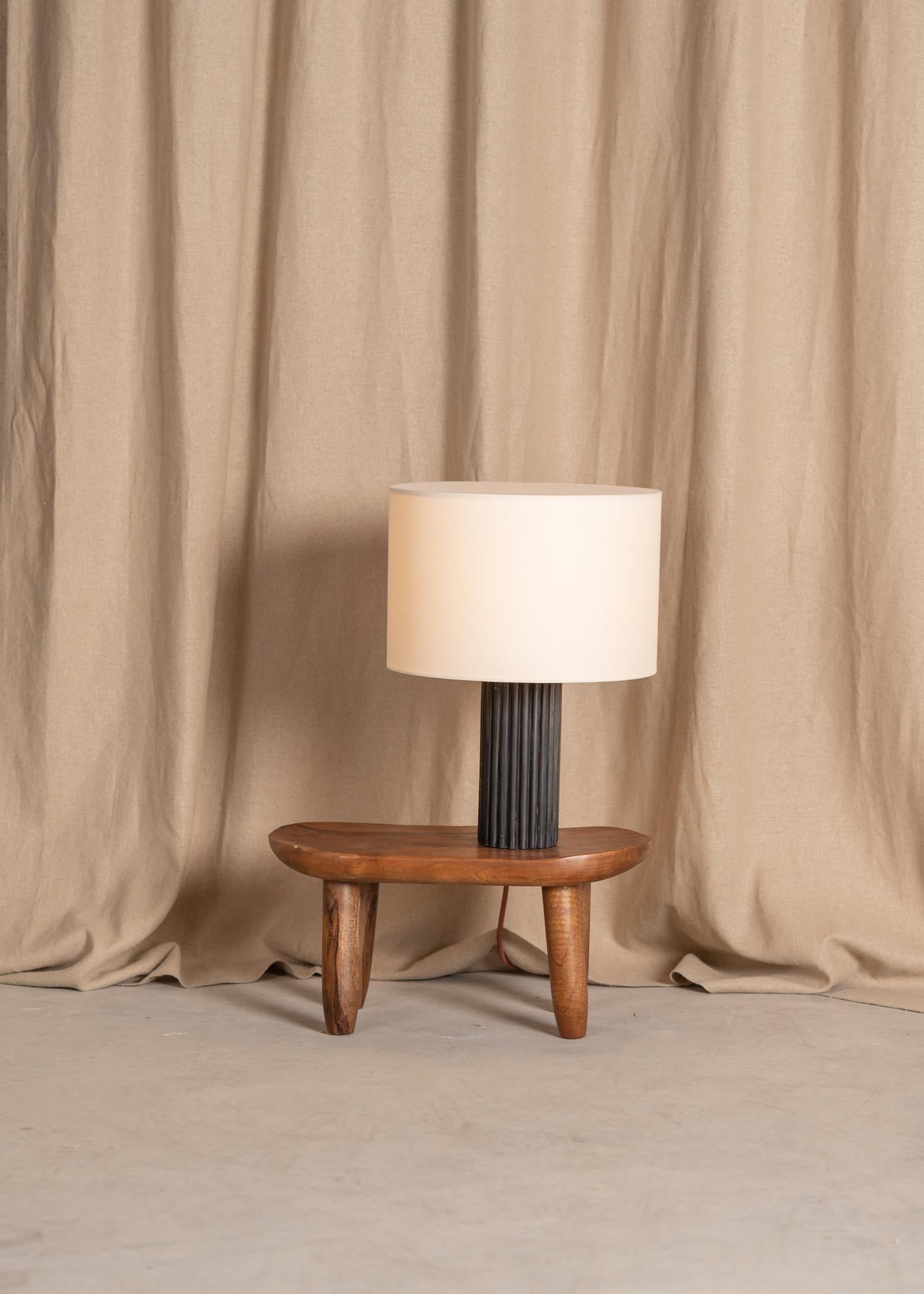 Black Marble Flutita Table Lamp by Simone & Marcel For Sale 3