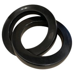 Black Marble Interlocking Rings, Indonesia Contemporary
