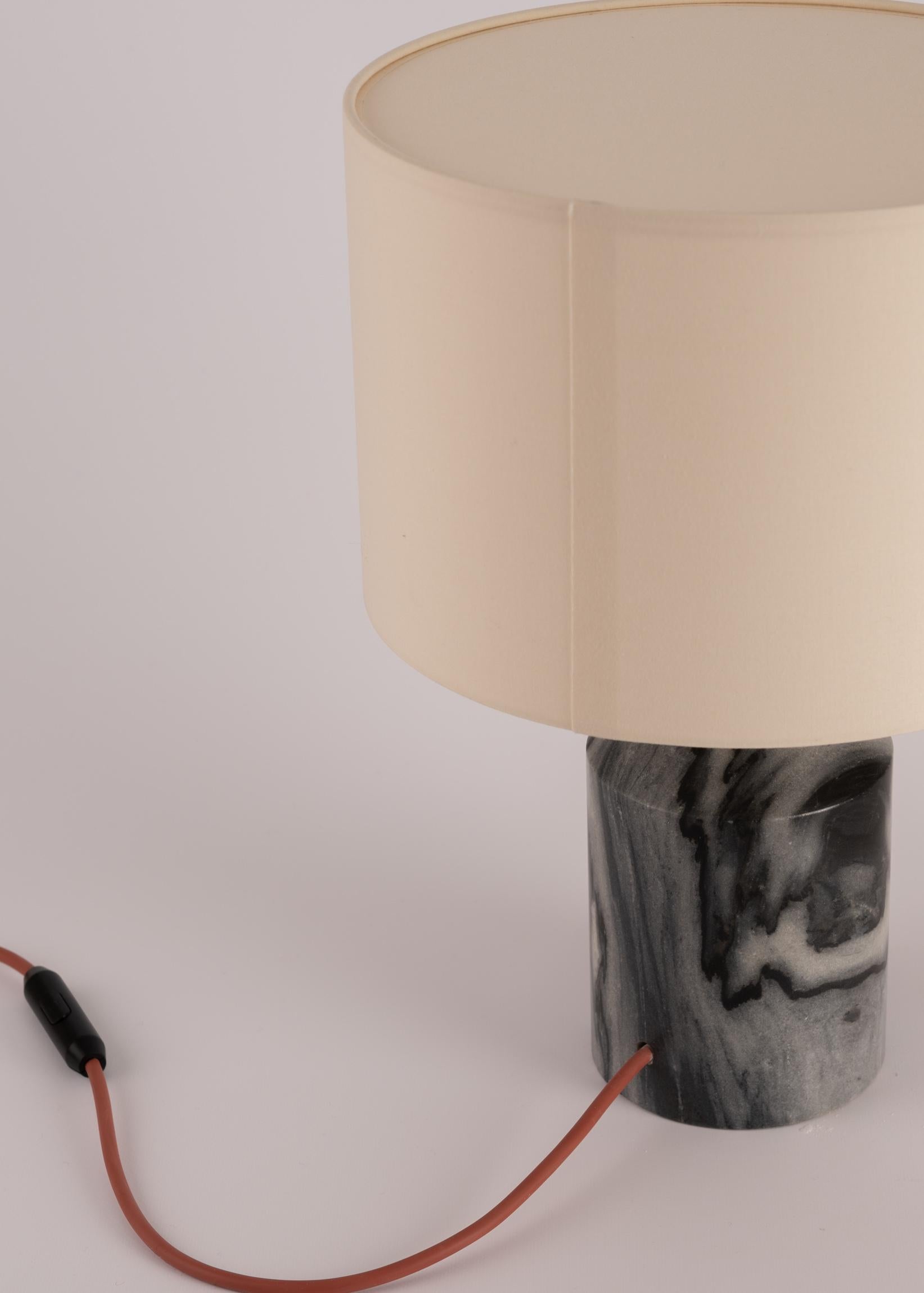 Post-Modern Black Marble Josef Table Lamp by Simone & Marcel For Sale