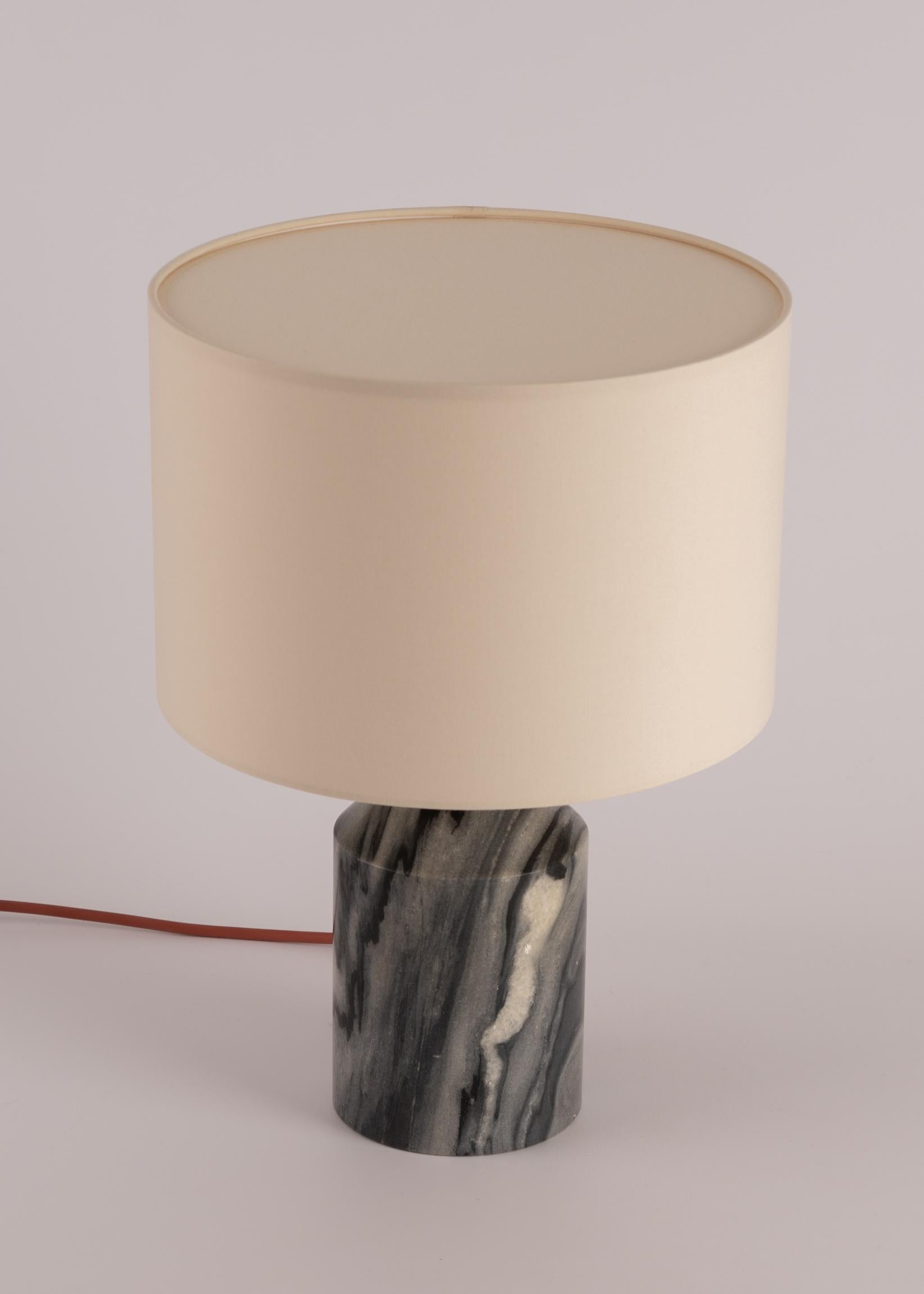 Spanish Black Marble Josef Table Lamp by Simone & Marcel For Sale