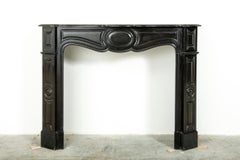 Black Marble Louis XV Fireplace Mantel