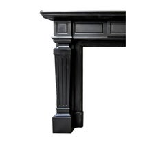 Black marble Noir de Mazy fireplace from the 19th Century