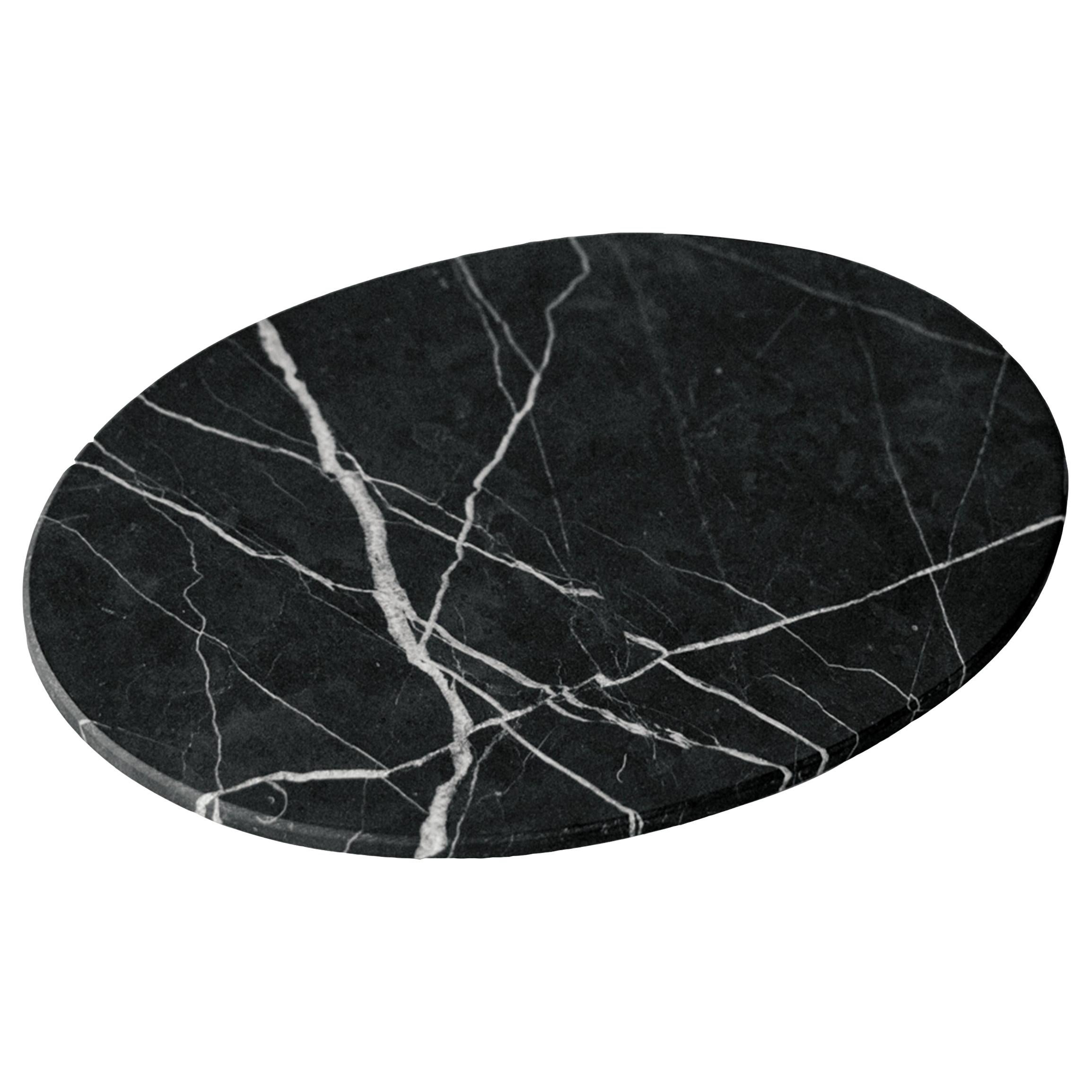 Black Marble Oval Board For Sale at 1stDibs