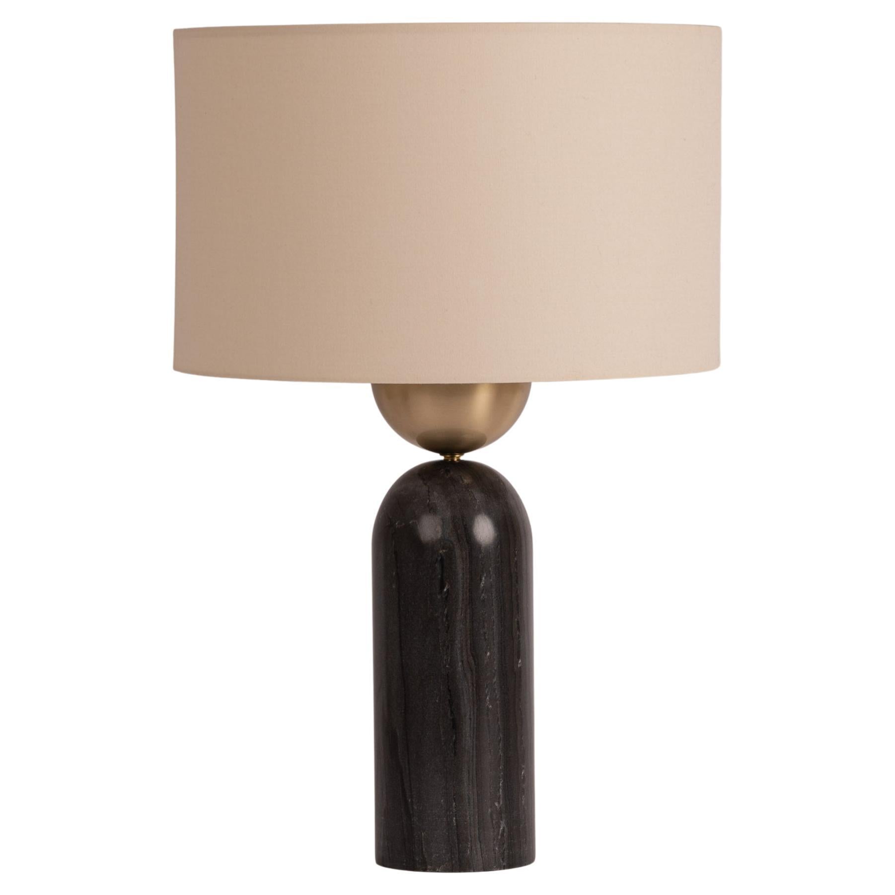 Black Marble Peona Table Lamp by Simone & Marcel For Sale
