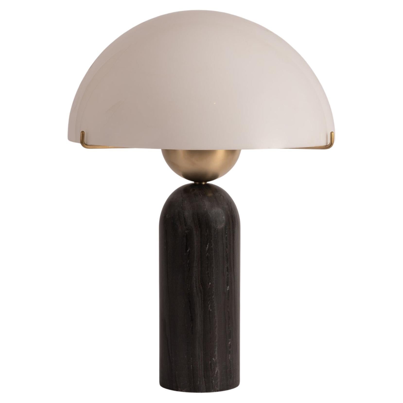 Black Marble Peono Table Lamp by Simone & Marcel For Sale