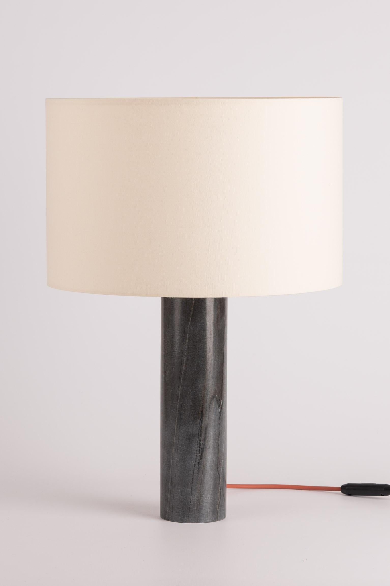 Black Marble Pipo Table Lamp by Simone & Marcel
Dimensions: Ø 40 x H 58 cm.
Materials: Cotton and black marble.

Also available in different marble and wood options and finishes. Custom options available on request. Please contact us. 

All our