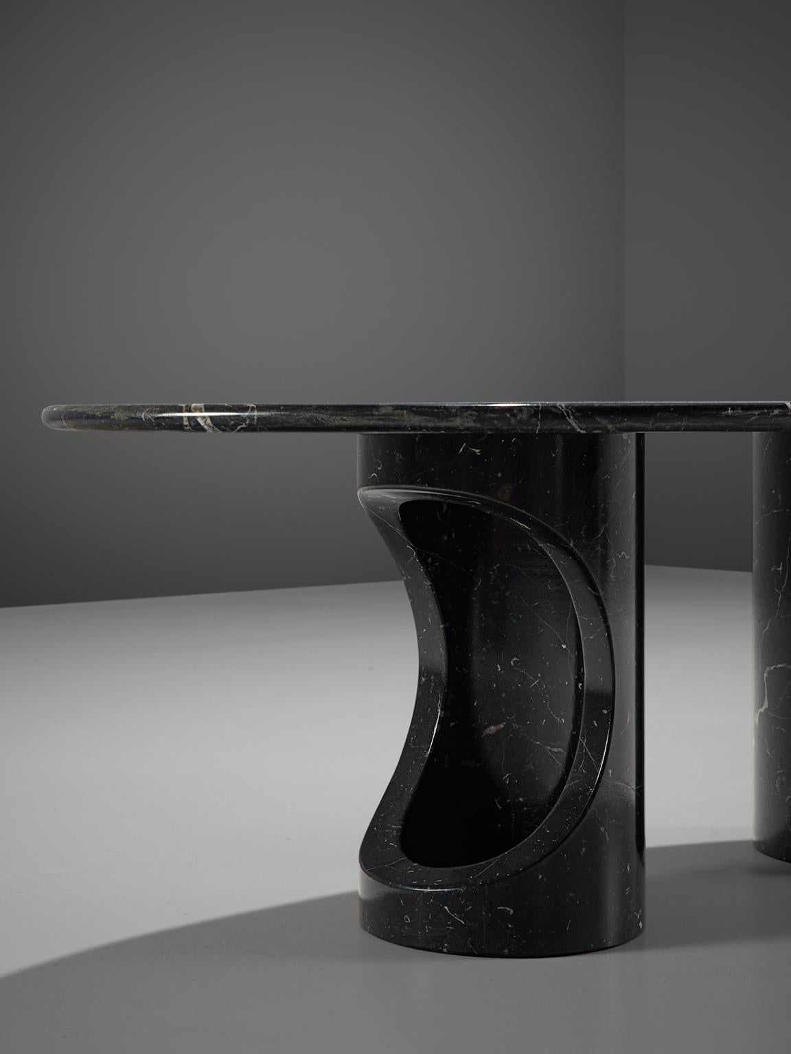 Black Marble Postmodern Coffee Table 1