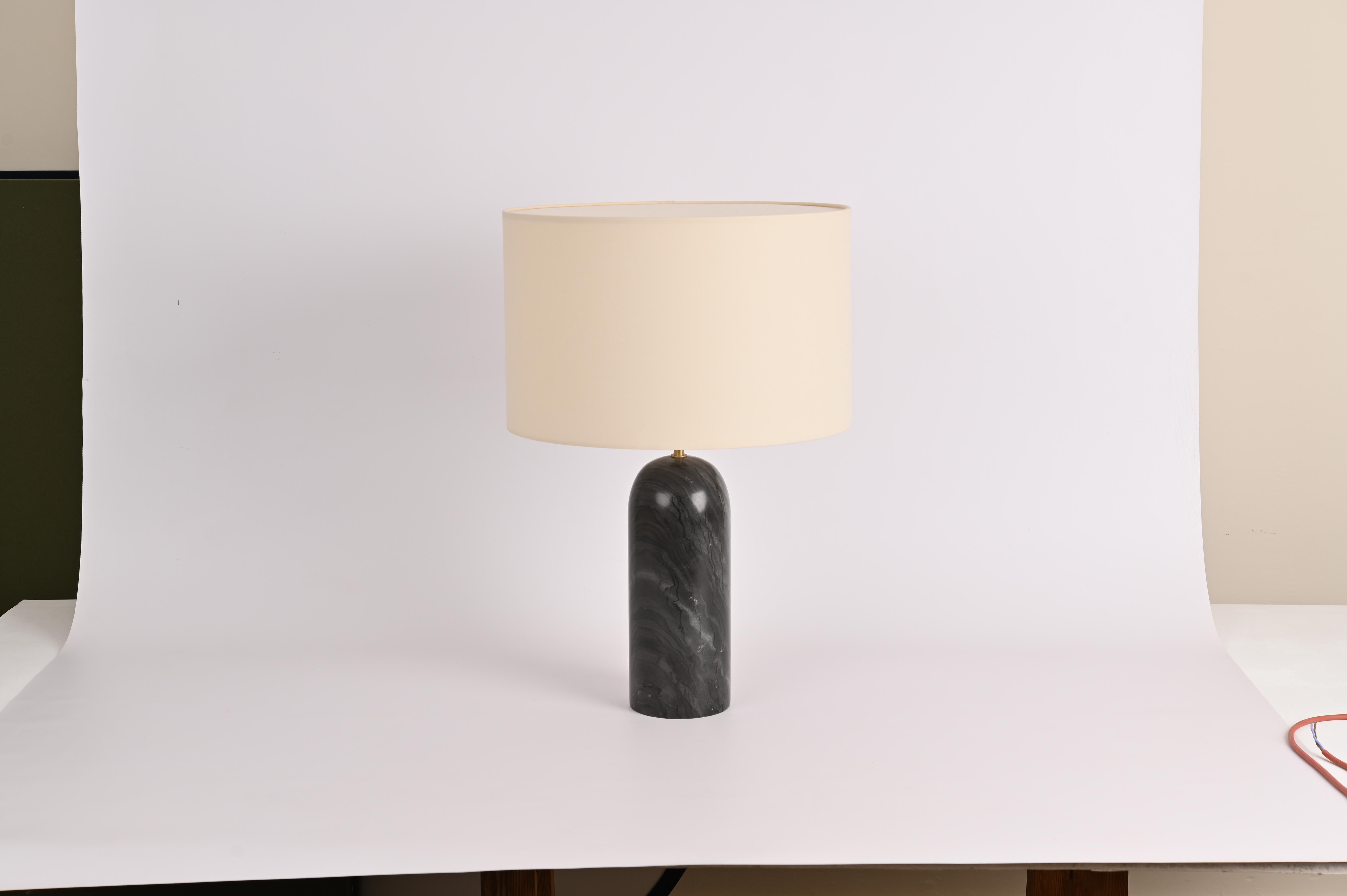 Other Black Marble Pura Table Lamp by Simone & Marcel For Sale