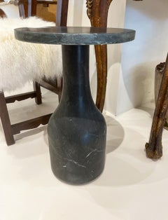 Black Marble Side Table