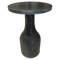 Black Marble Side Table