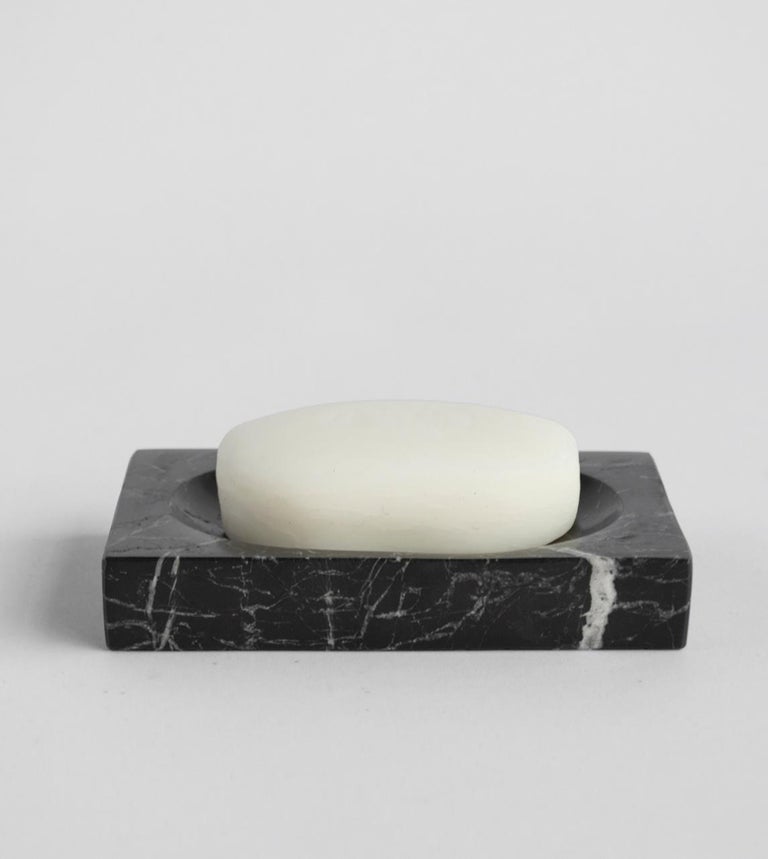 Black Marble Soap Dish For Sale at 1stDibs