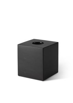 Caja de pañuelos cuadrada de mármol negro