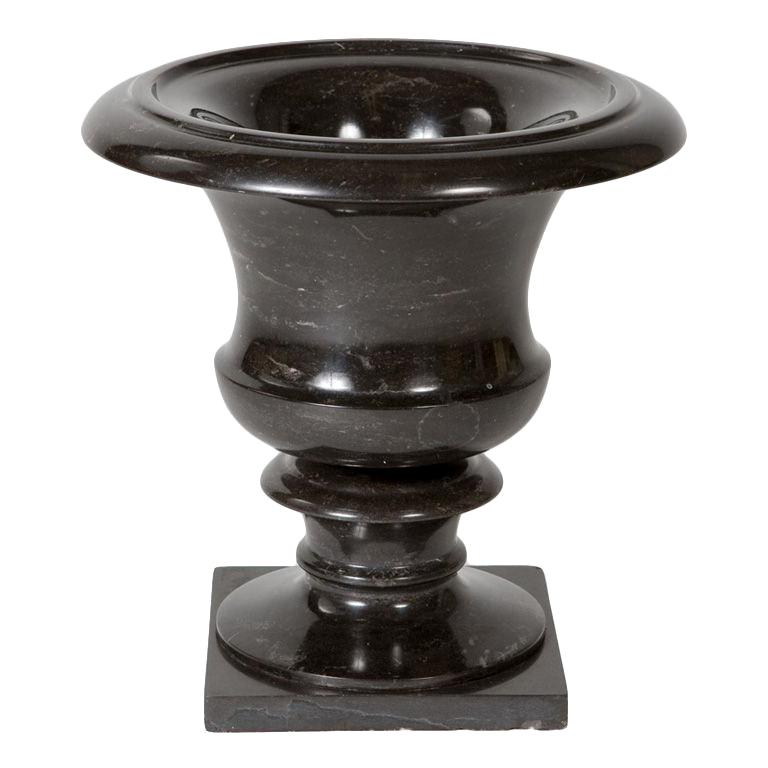 Black Marble Urn