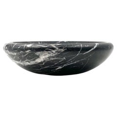 Vide poche / cenicero de mármol negro, Casigliani Italia, años 70