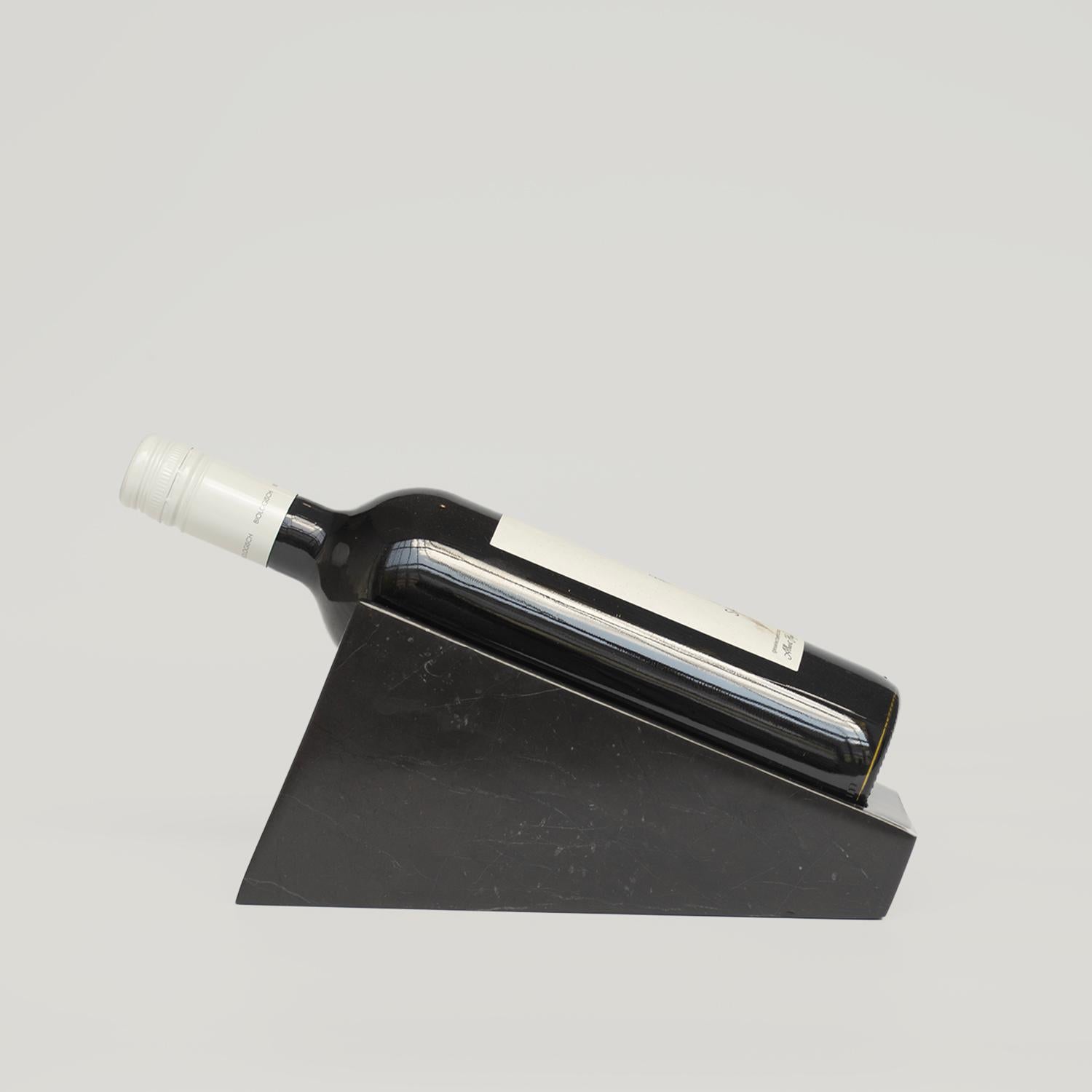 Black Marble Wine Bottle Stand In New Condition For Sale In Eindhoven, NB