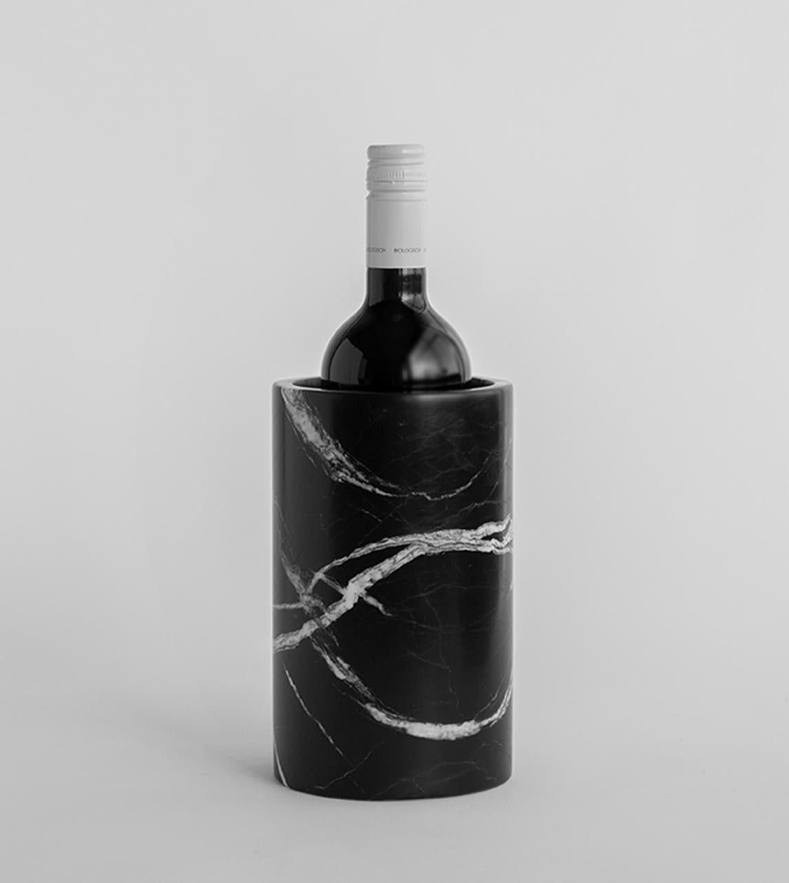 Black Marble Wine Cooler at 1stDibs black marble wine chiller