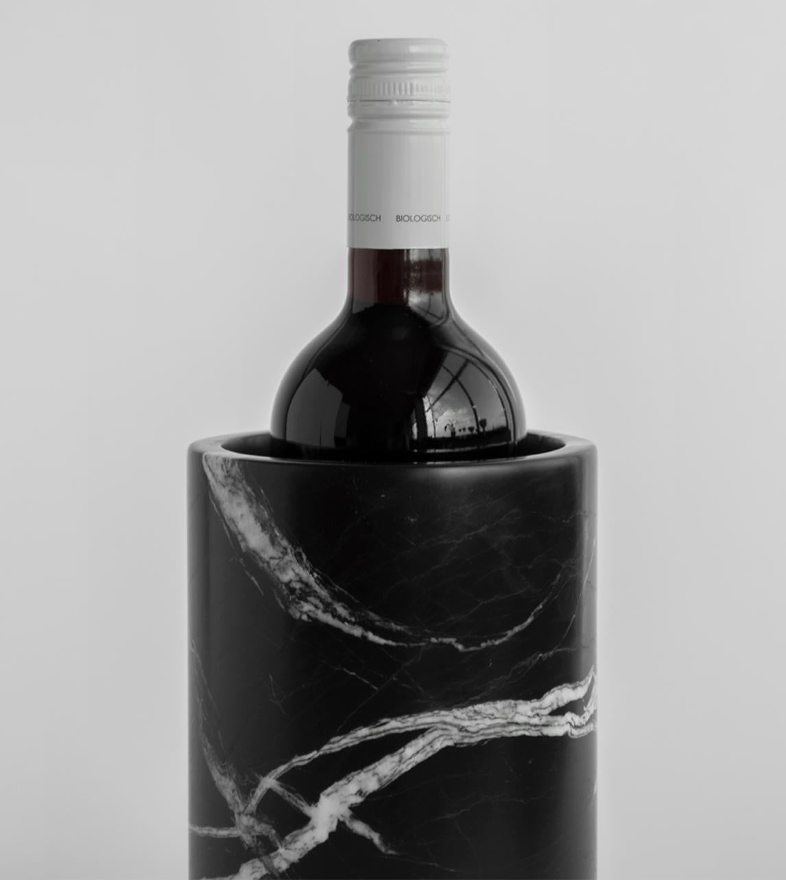 Black Marble Wine Cooler at 1stDibs black marble wine chiller