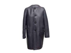 Black Marni Reversible Shearling Coat Size IT 40