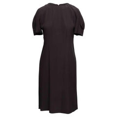 Black Marni Silk Short Sleeve Dress Size IT 42
