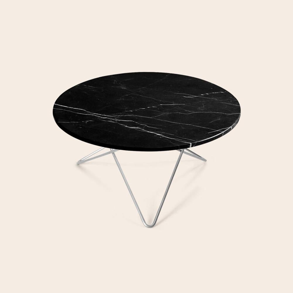 Black Marquina Marble and Steel 