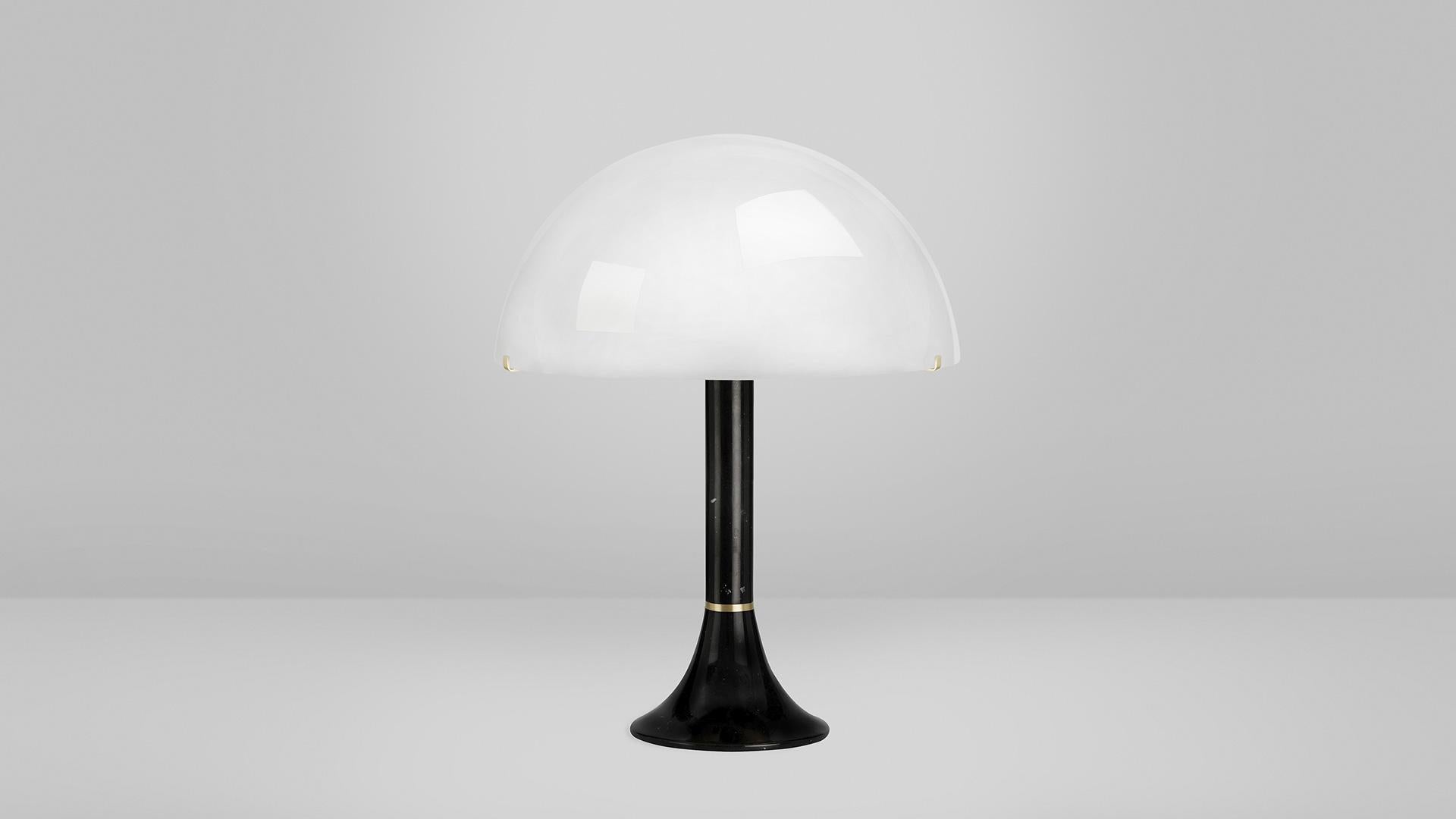 Black Marquina Marble Bloomsbury table lamp by CTO Lighting
Materials: polished black marquina marble with satin brass and opal glass shade
Dimensions: 38.5 x h 49 cm

All our lamps can be wired according to each country. If sold to the USA it