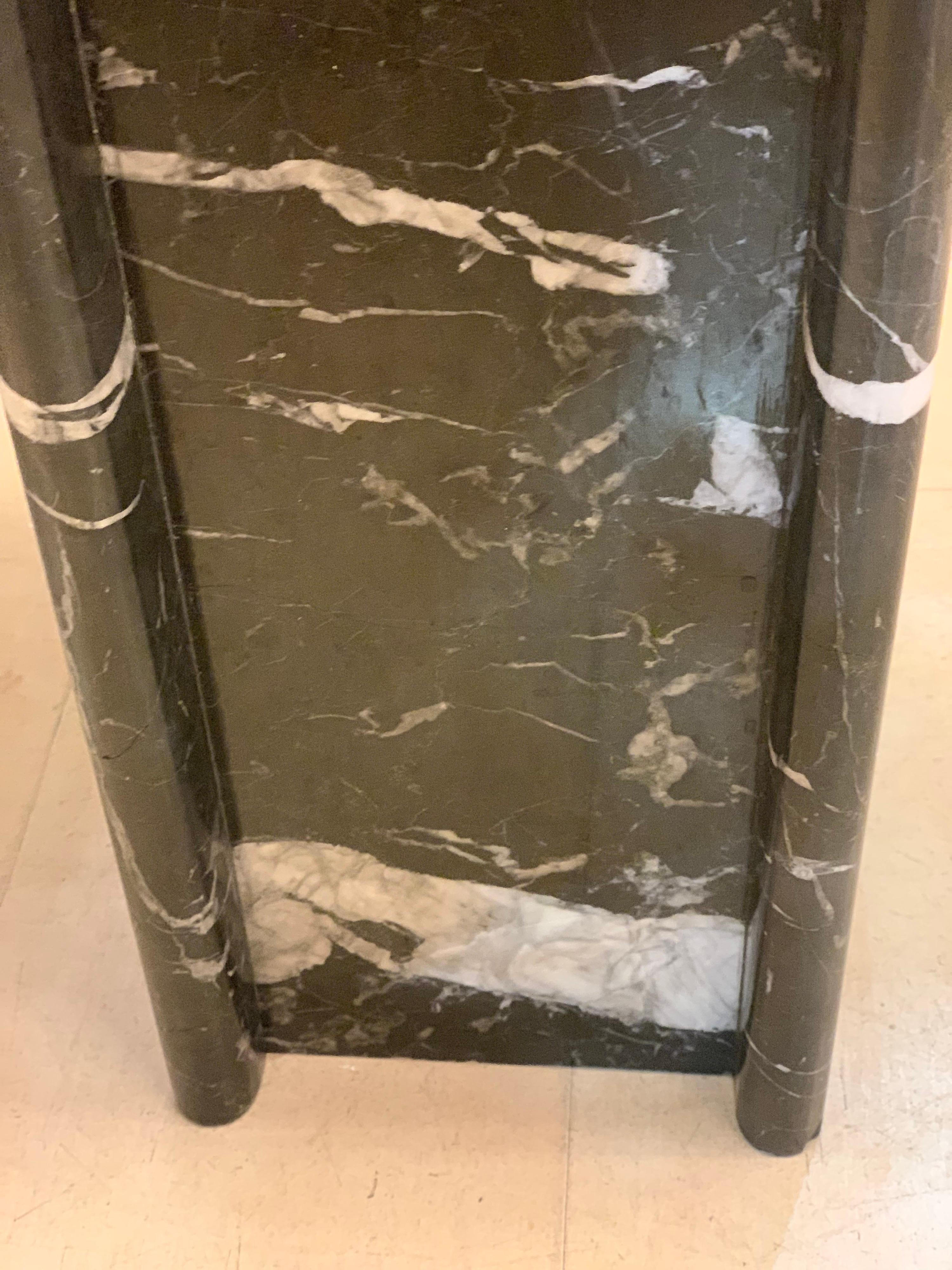 Black Marquina Marble Console, 1980 6