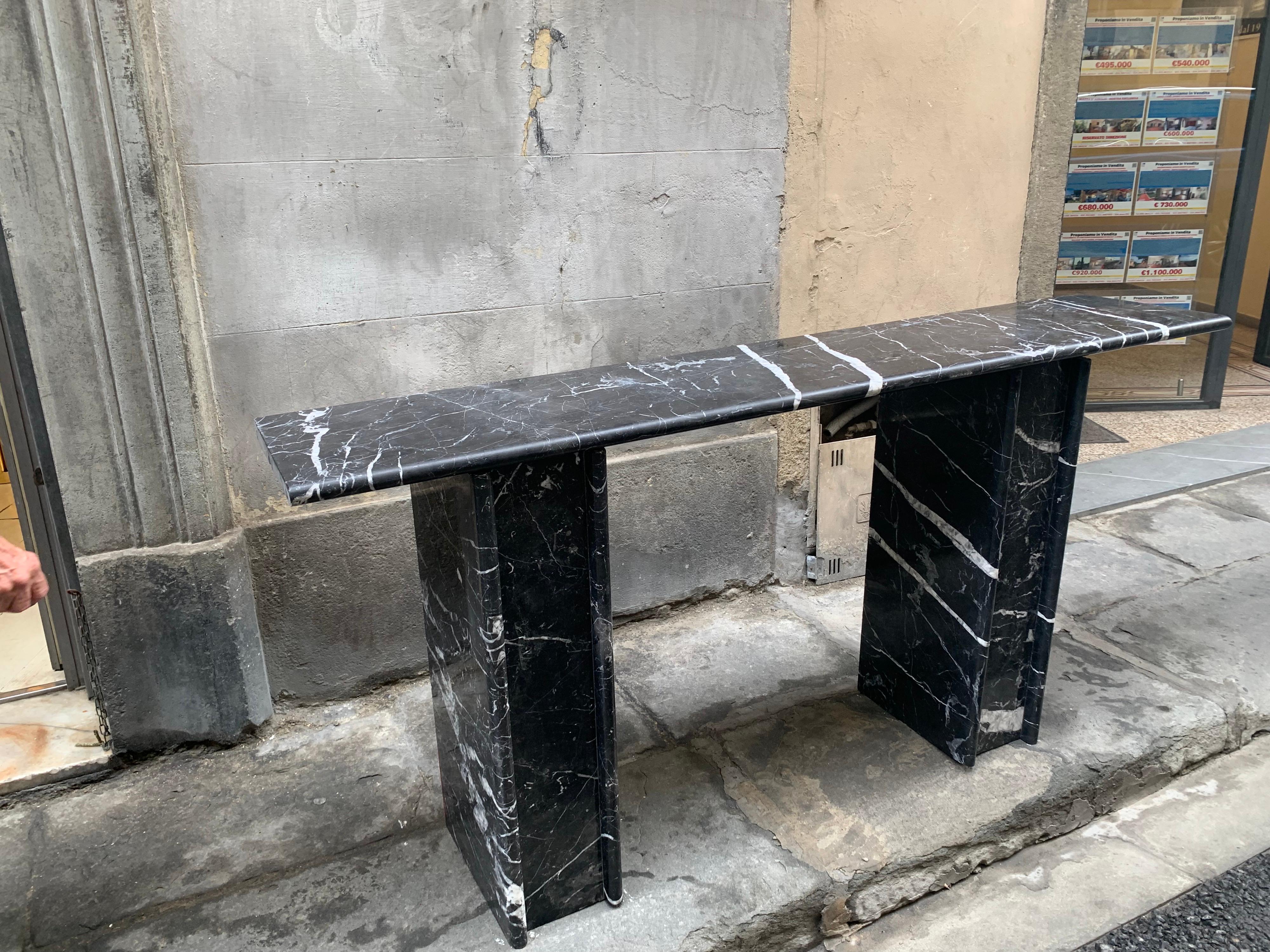 black marble entry table