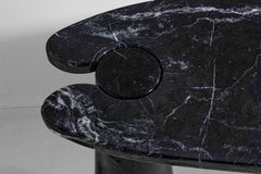 Black marquina marble ' Eros ' console table by Angelo Mangiarotti