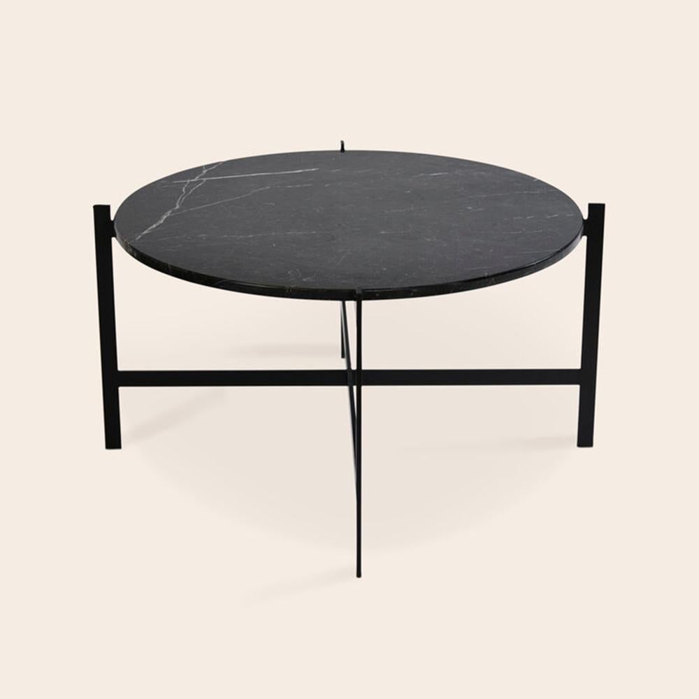Black Marquina Marble Large Deck Table by OxDenmarq
Dimensions: D 87 x W 87 x H 45 cm
Materials: Steel, Black Marquina Marble
Also Available: Different size and top options available,

OX DENMARQ is a Danish design brand aspiring to make