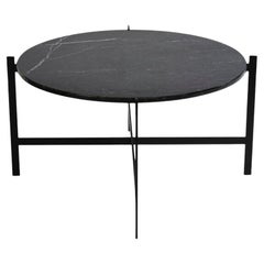 Black Marquina Marble Large Deck Table by OxDenmarq
