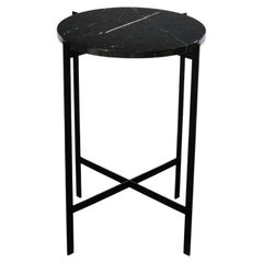 Black Marquina Marble Small Deck Table by OxDenmarq