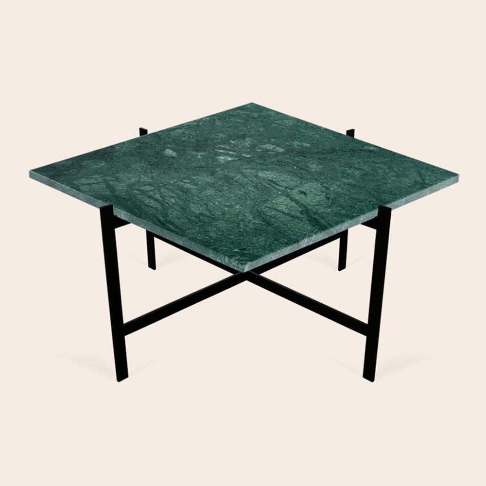 Postmoderne Table de pont carrée en marbre noir Marquina par OxDenmarq en vente