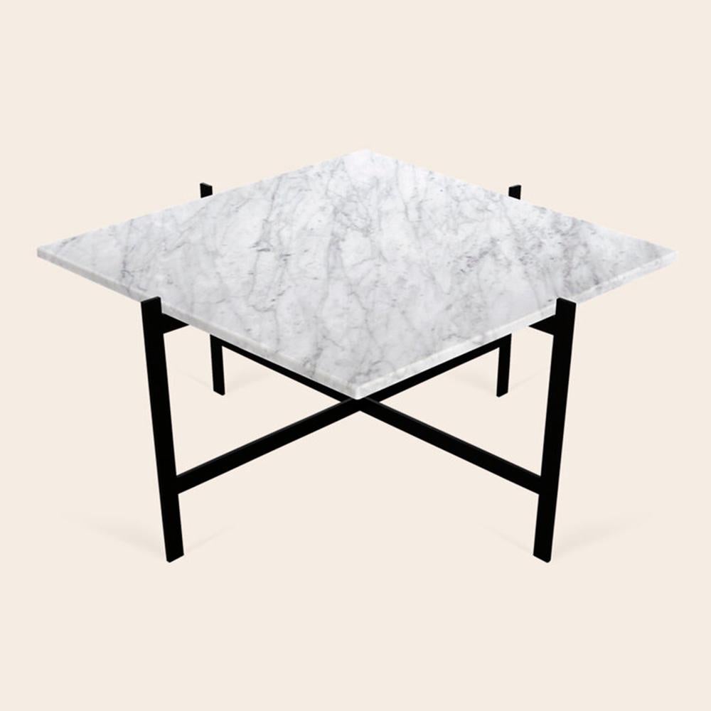 Other Black Marquina Marble Square Deck Table by Oxdenmarq For Sale