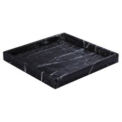 Black Marquina Marble Square Tray