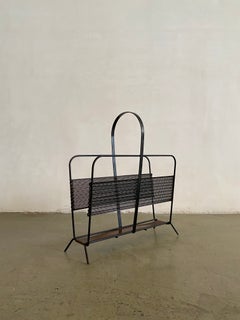Black Mathieu Mategot Magazine Rack
