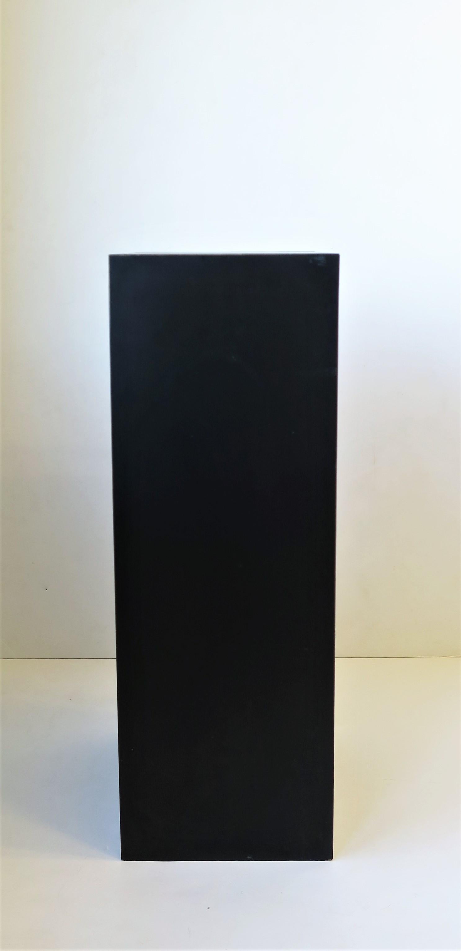 Black Pedestal Column Stand, 1990s 7